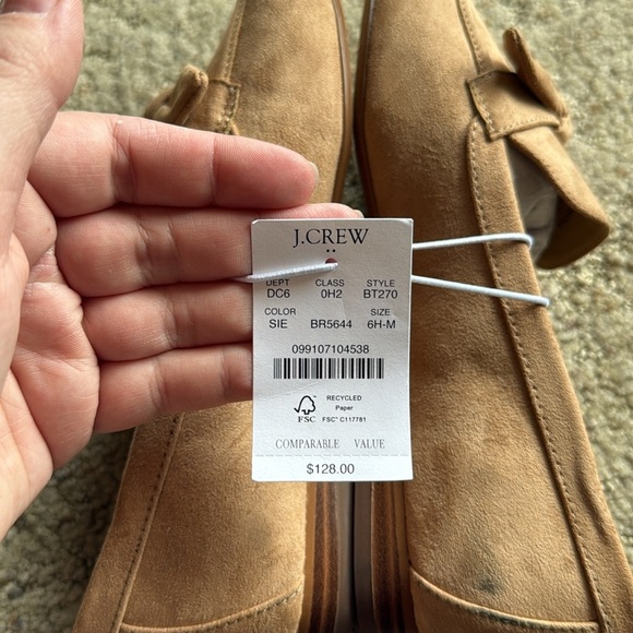 J. Crew Factory Sueded Bow Loafers - Picture 7 of 8